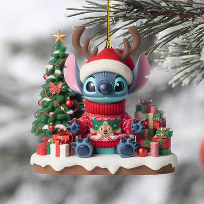 COMBO STC CHRISTMAS TREE TOPPER WITH ORNAMENT DAT