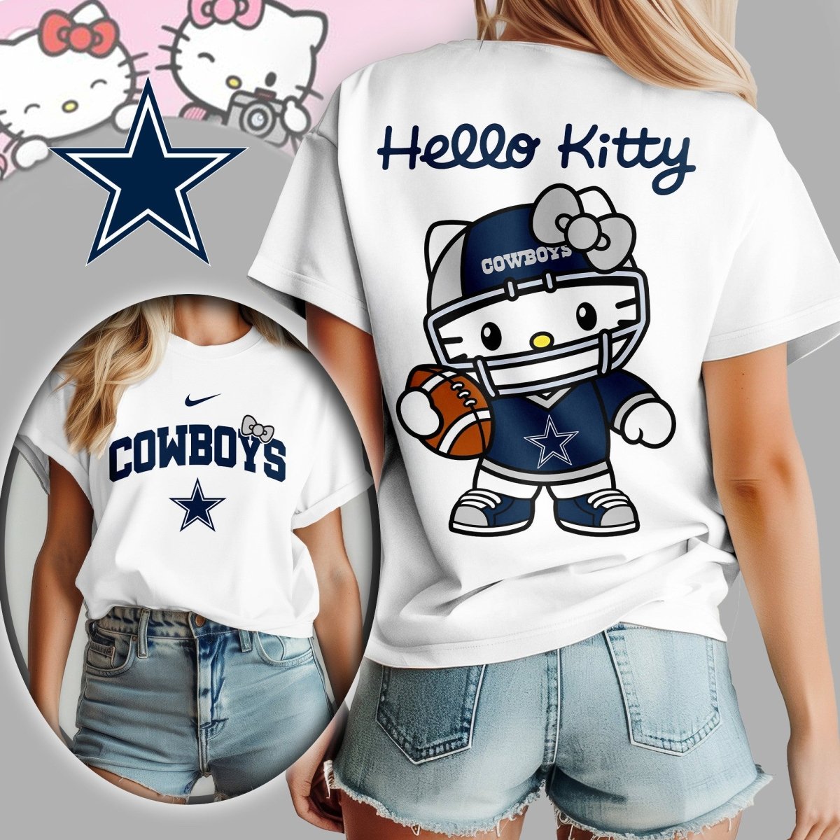 DCB Premium NFL Hello Kitty Women's Shirt TD