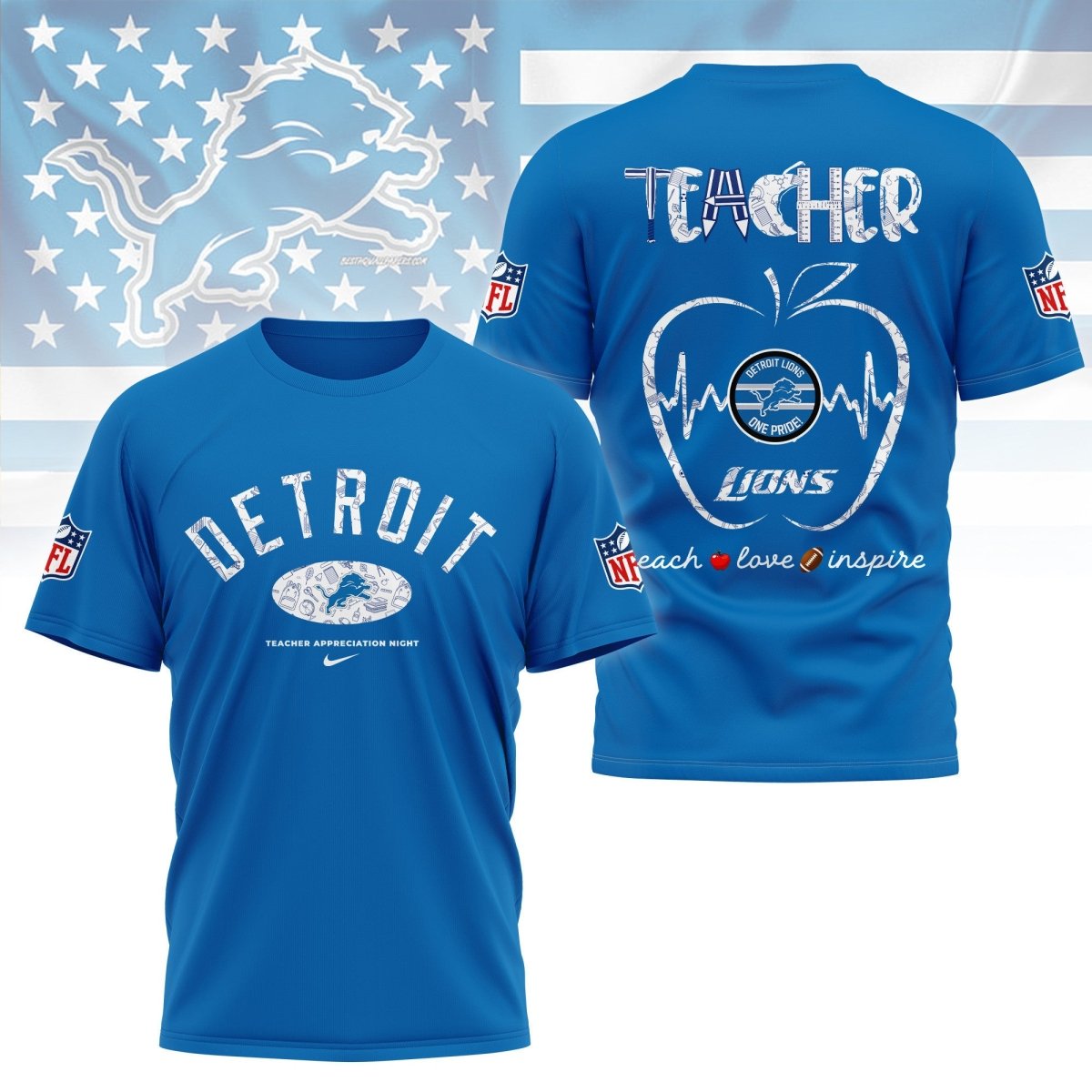 DTLN PREMIUM 3D TEACHER APPRECIATION DAY SHIRT NY