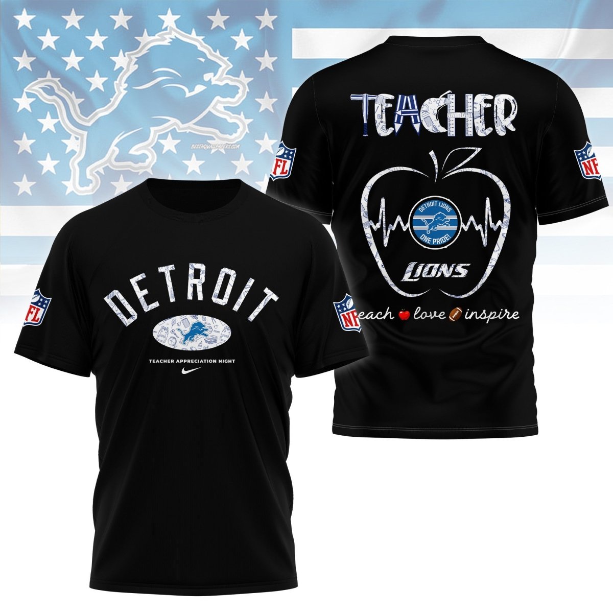 DTLN PREMIUM 3D TEACHER APPRECIATION DAY SHIRT NY