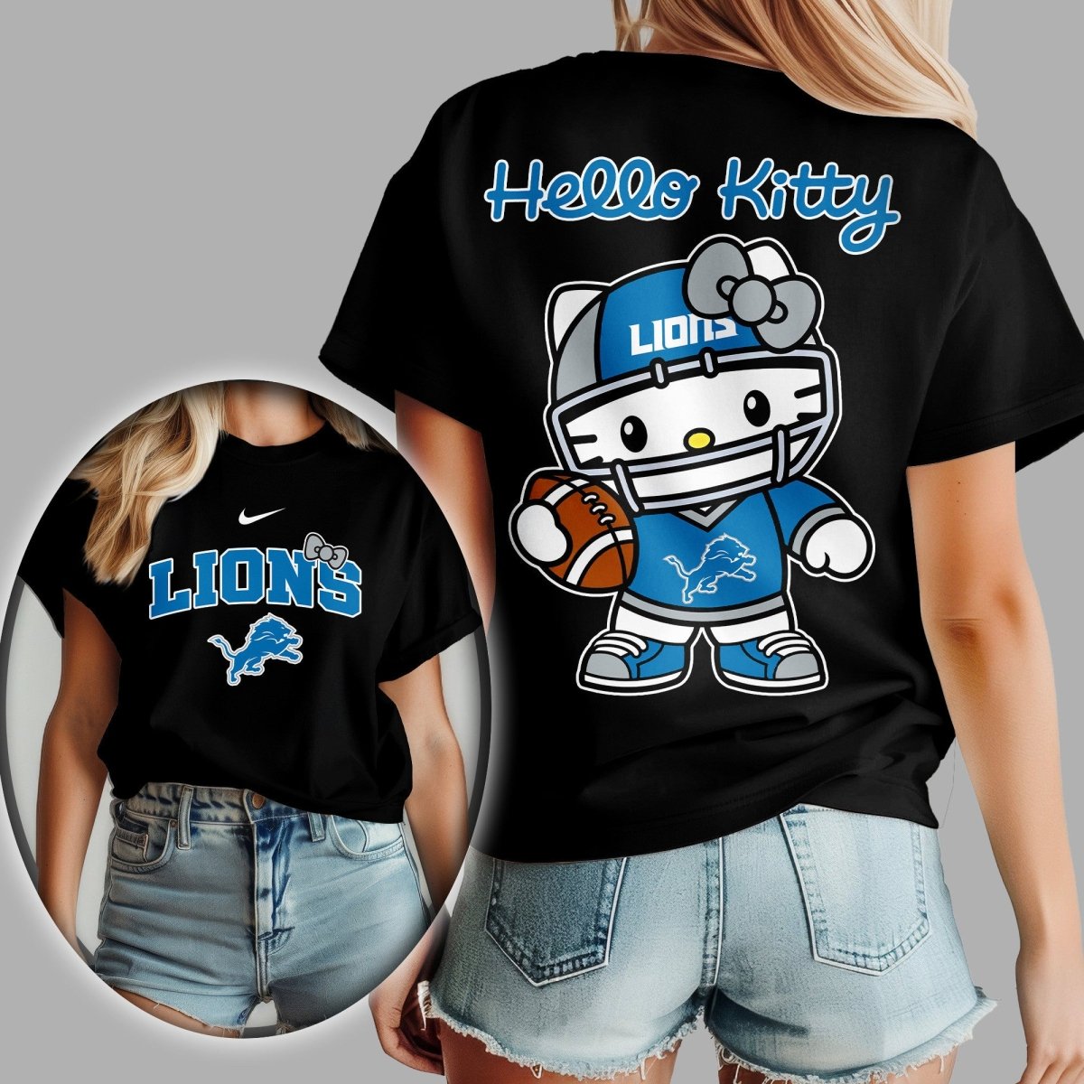 DTLN Premium NFL Hello Kitty Women's Shirt TD