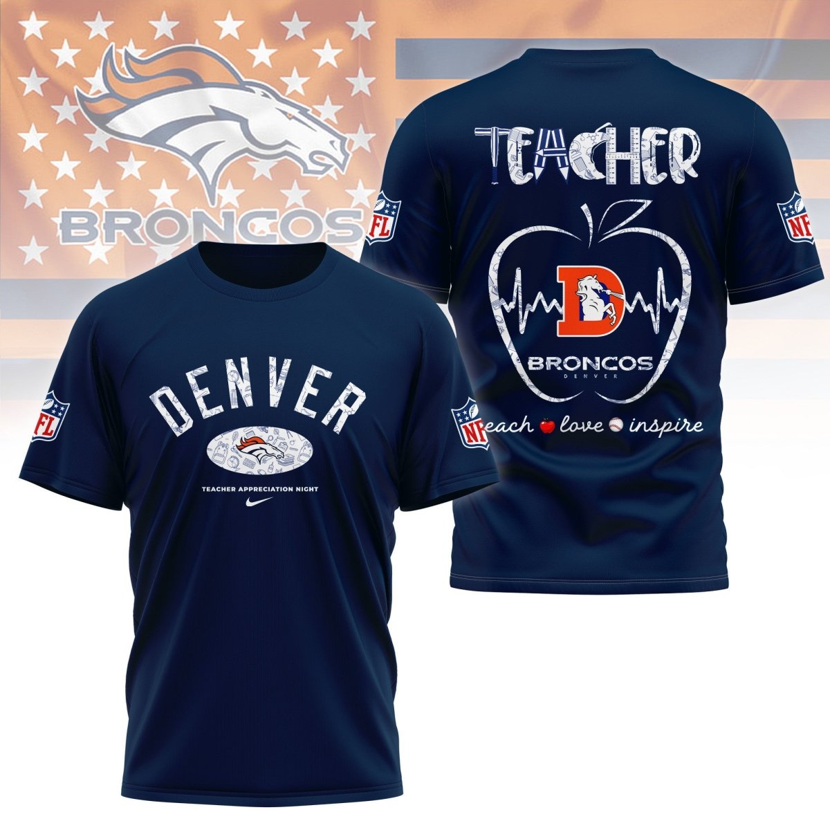 DVBC PREMIUM 3D TEACHER APPRECIATION DAY SHIRT NY