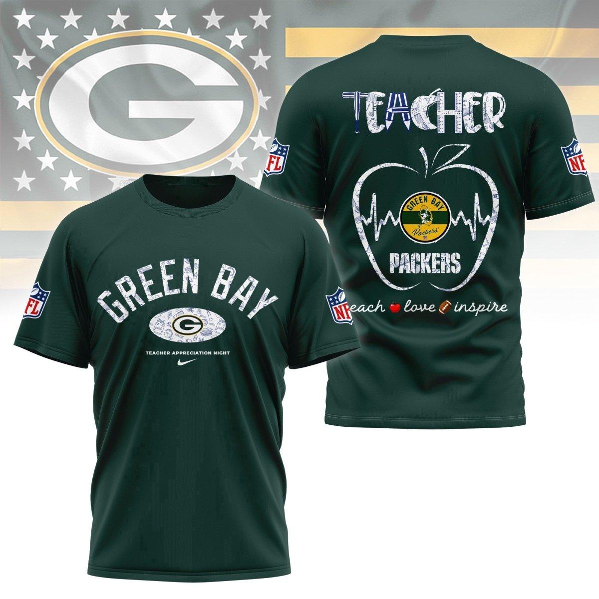 GBP PREMIUM 3D TEACHER APPRECIATION DAY SHIRT NY