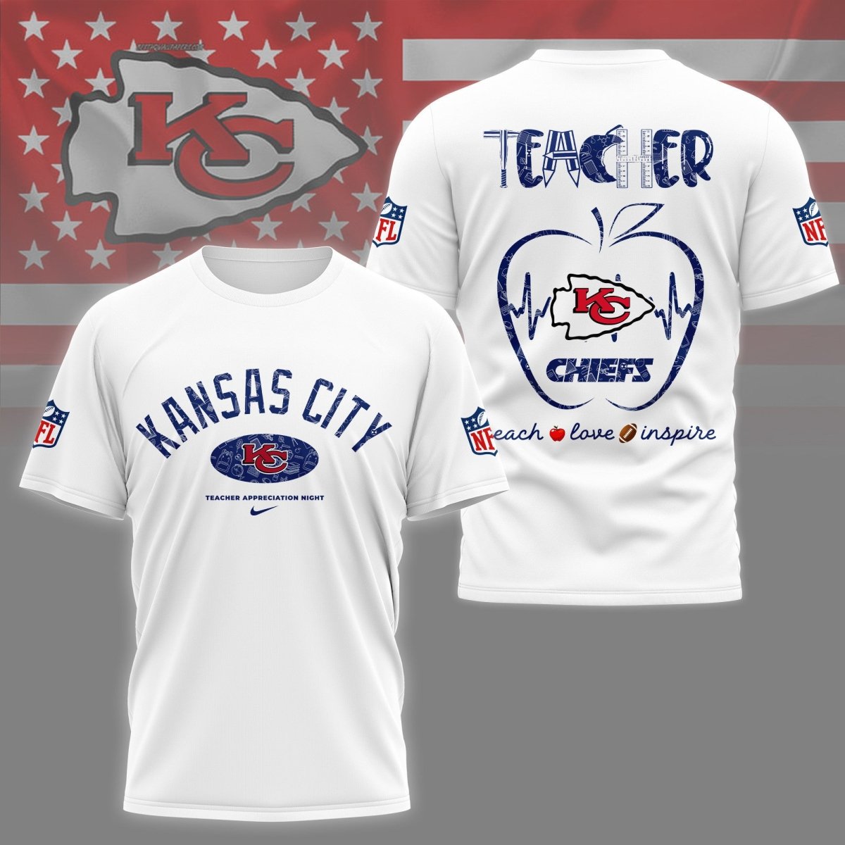 KCC PREMIUM 3D TEACHER APPRECIATION DAY SHIRT NY