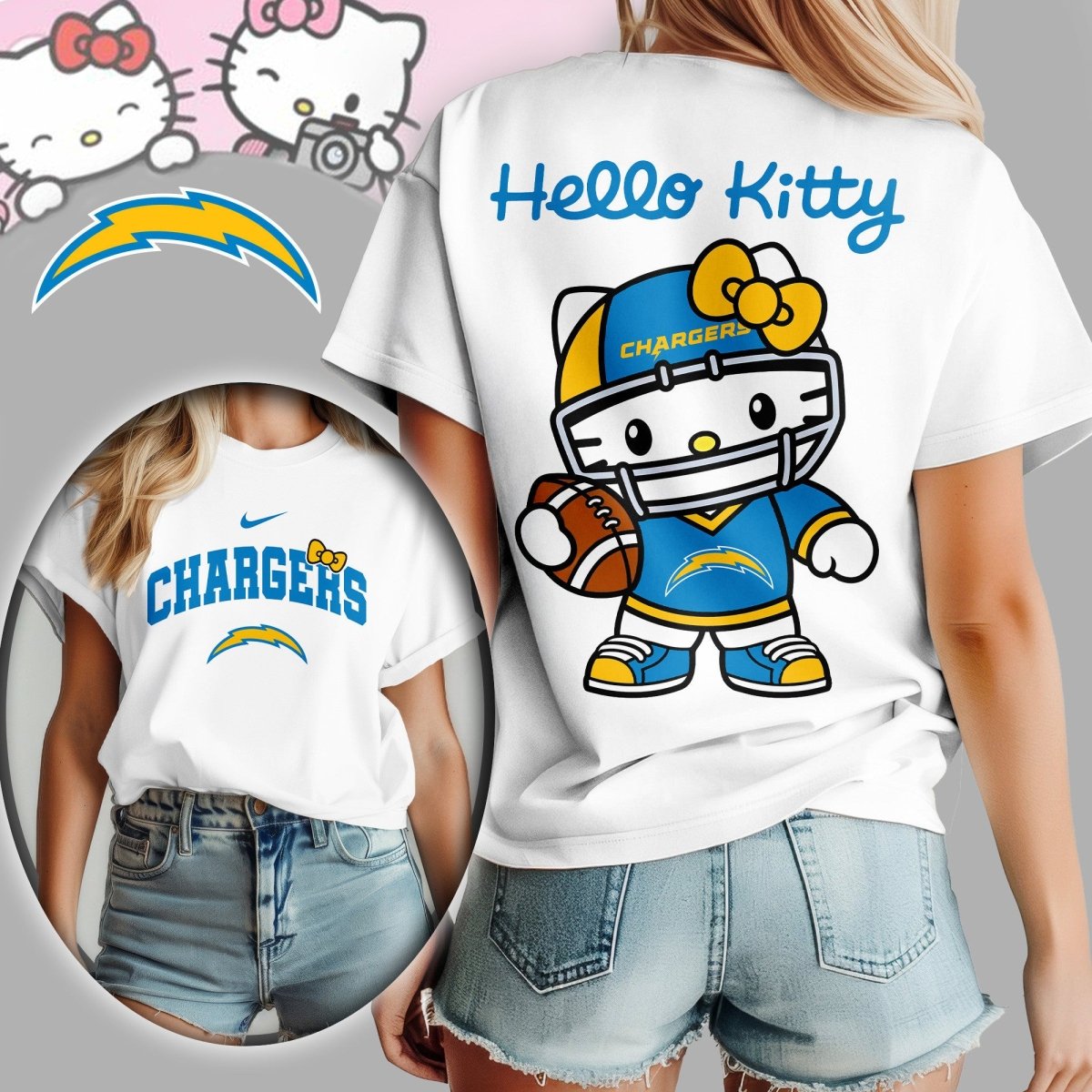 LAC Premium NFL Hello Kitty Women's Shirt TD