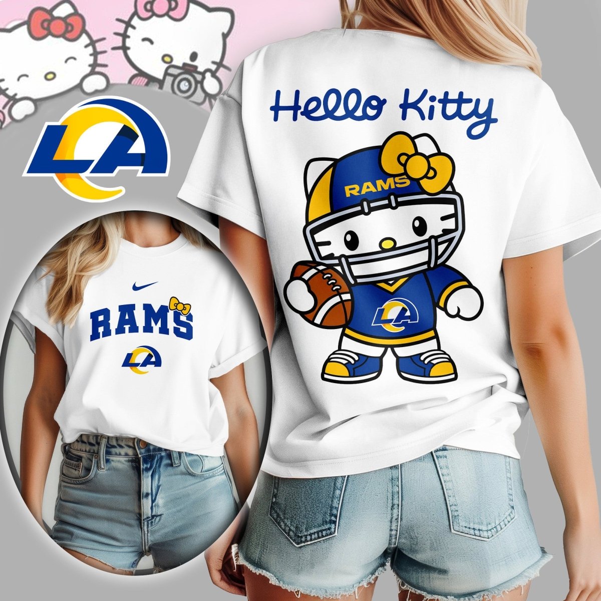 LARS Premium NFL Hello Kitty Women's Shirt TD