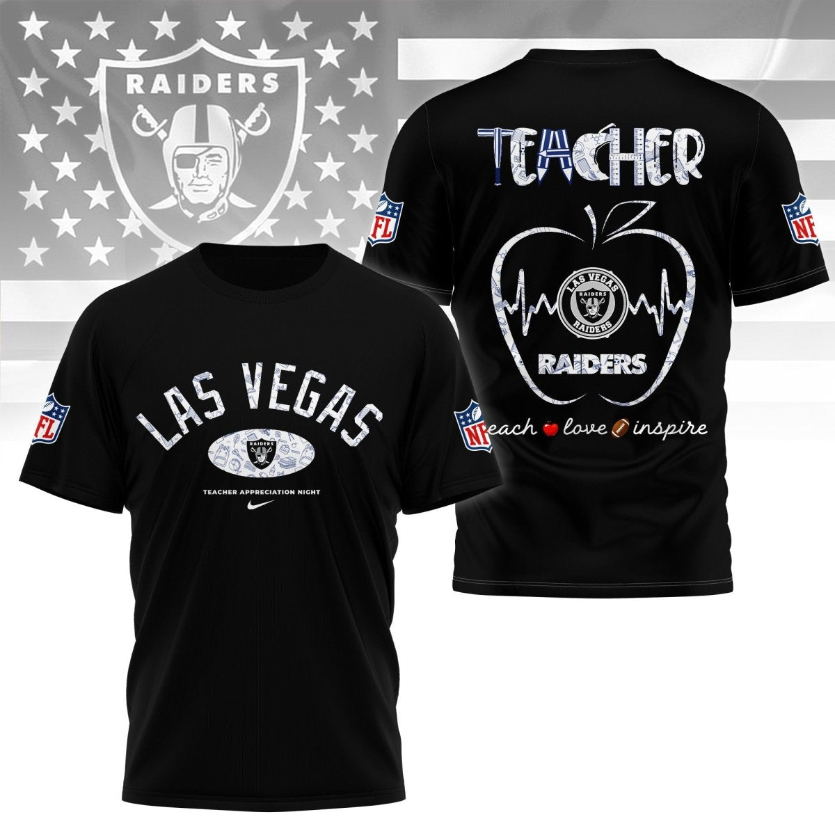 LVR PREMIUM 3D TEACHER APPRECIATION DAY SHIRT NY