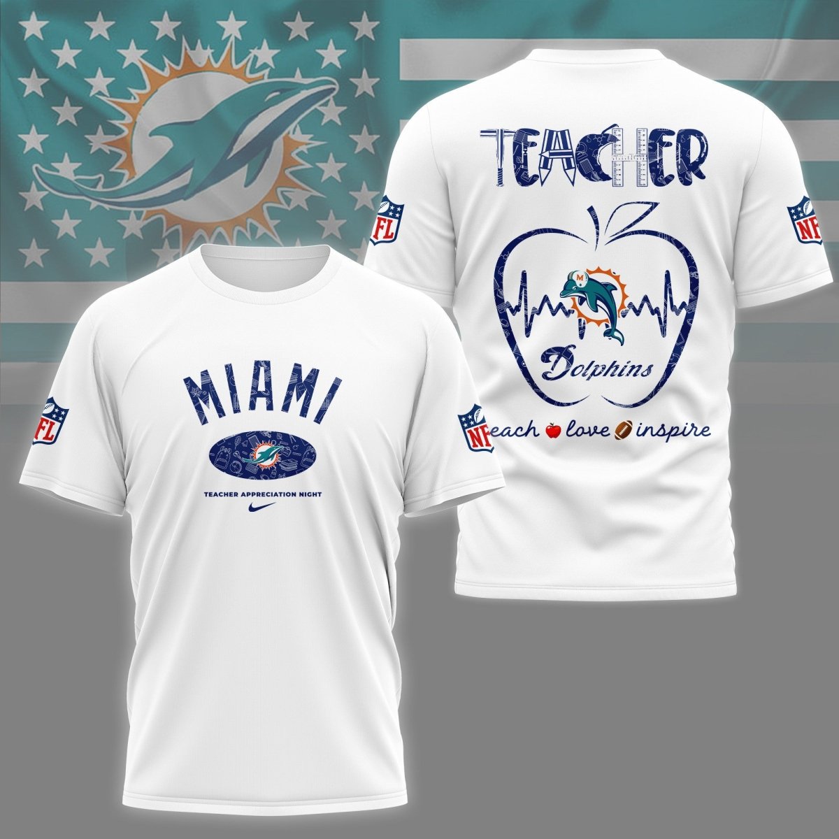 MDP PREMIUM 3D TEACHER APPRECIATION DAY SHIRT NY