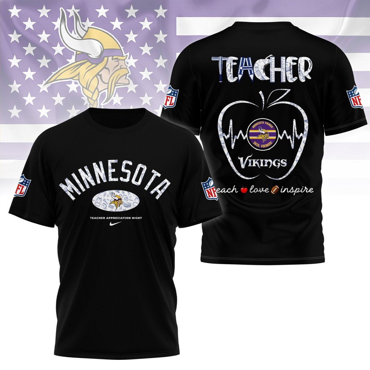 MNV PREMIUM 3D TEACHER APPRECIATION DAY SHIRT NY