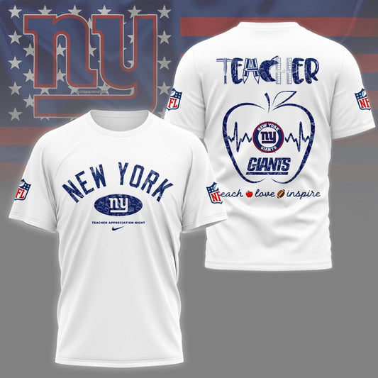 NYG PREMIUM 3D TEACHER APPRECIATION DAY SHIRT NY