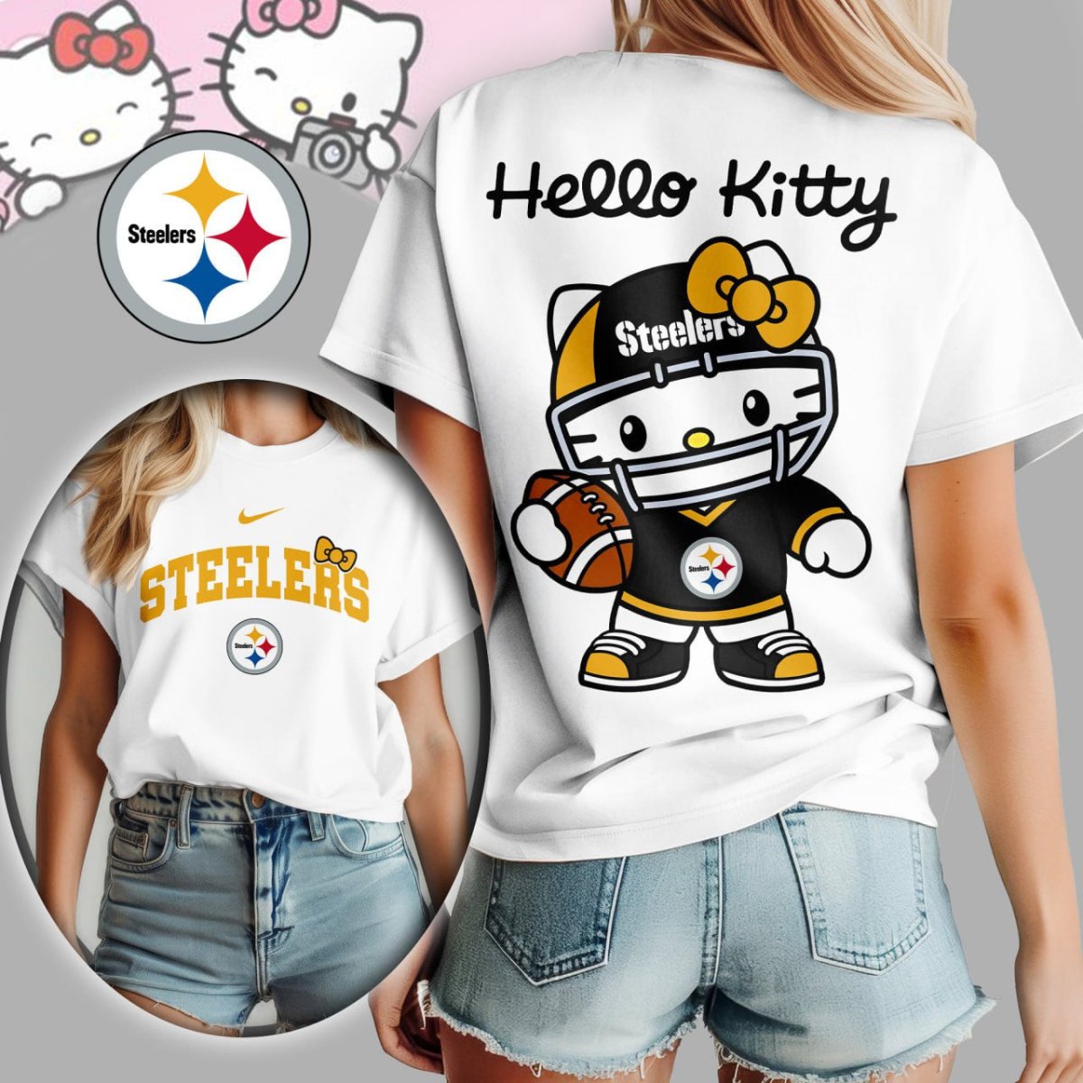 PBS Premium NFL Hello Kitty Women's Shirt TD