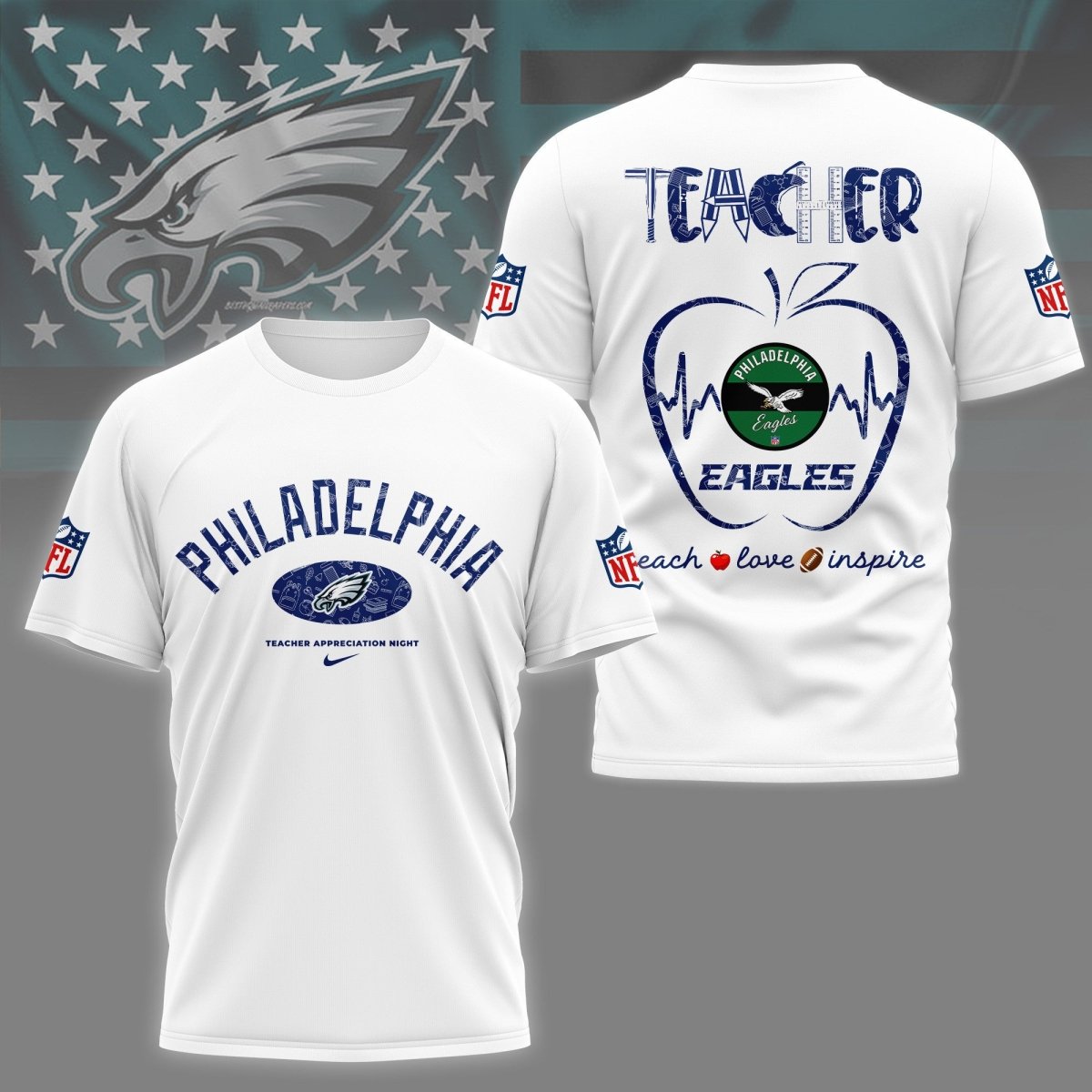 PLDE PREMIUM 3D TEACHER APPRECIATION DAY SHIRT NY