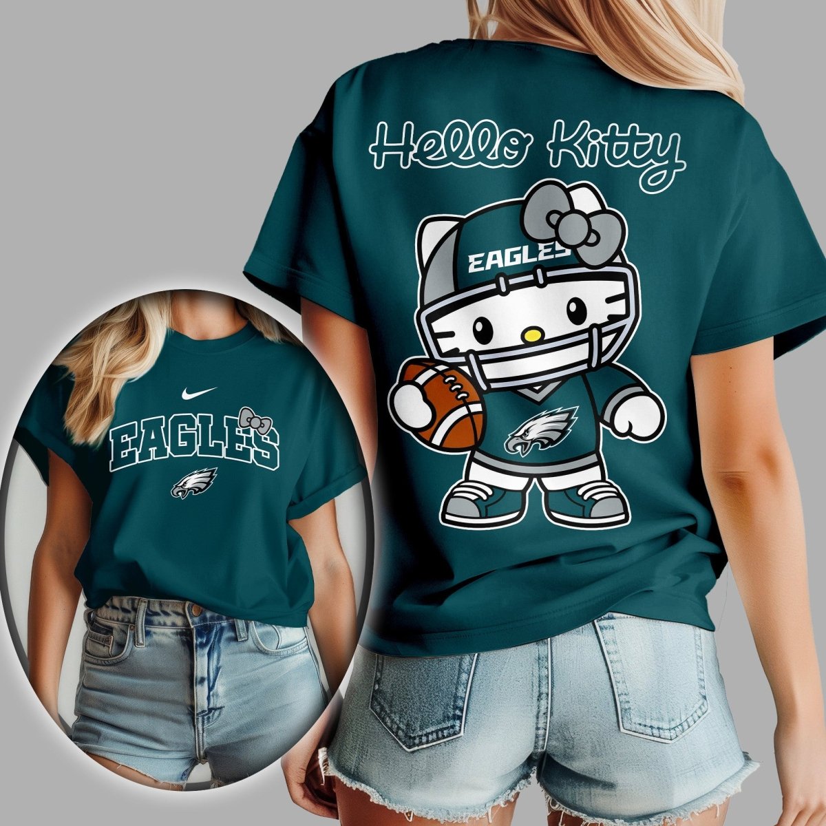 PLDE Premium NFL Hello Kitty Women's Shirt TD