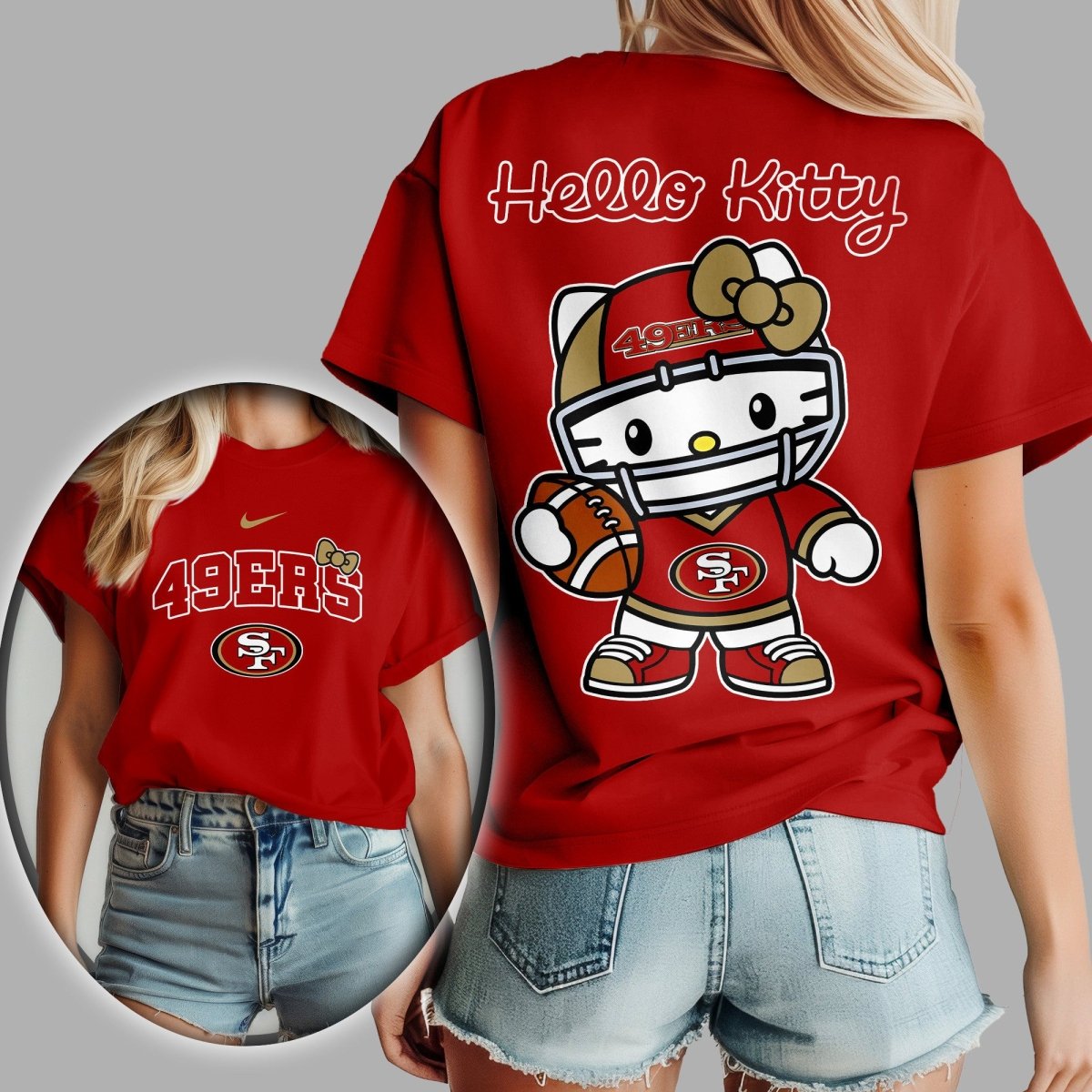 SF49 Premium NFL Hello Kitty Women's Shirt TD