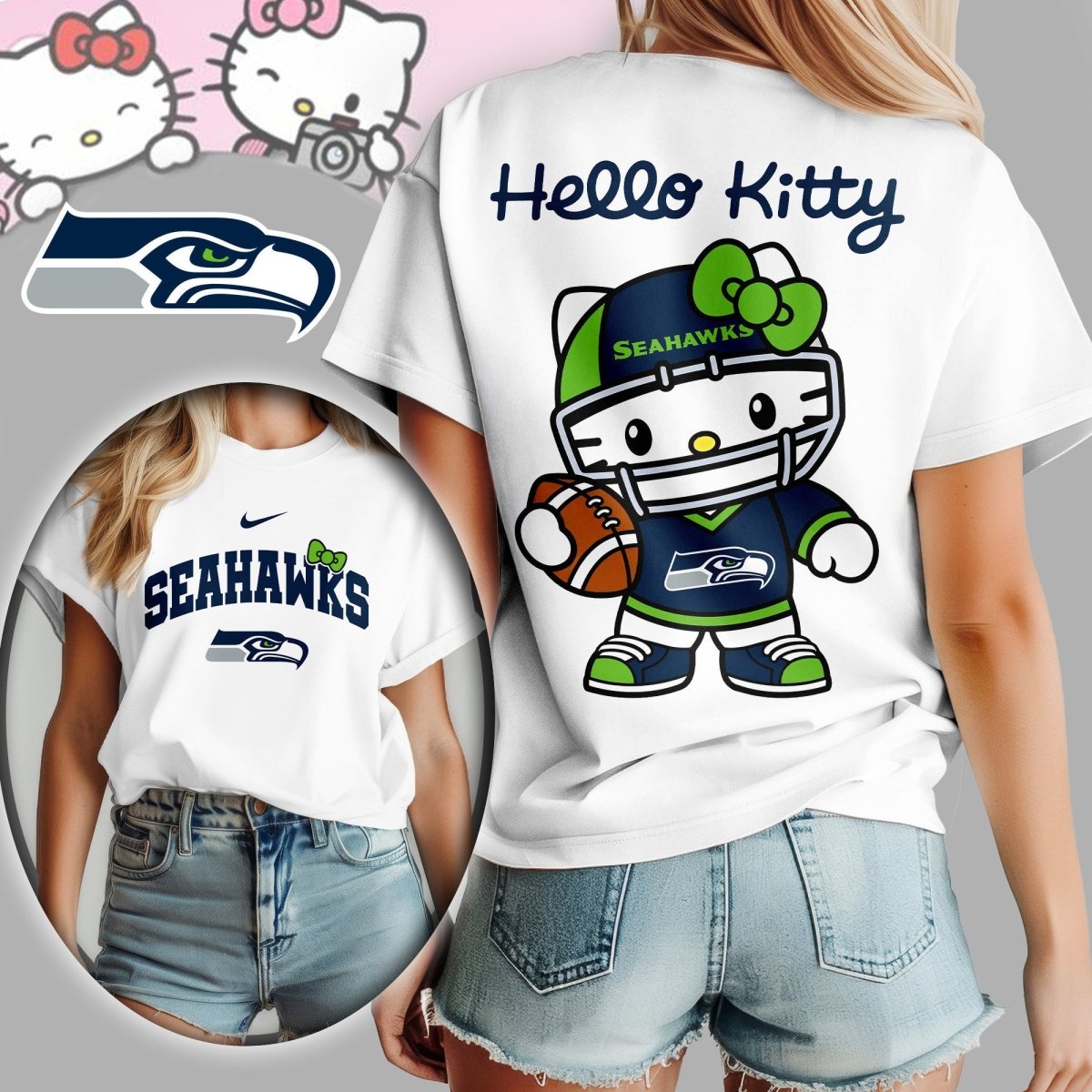 STSH Premium NFL Hello Kitty Women's Shirt TD
