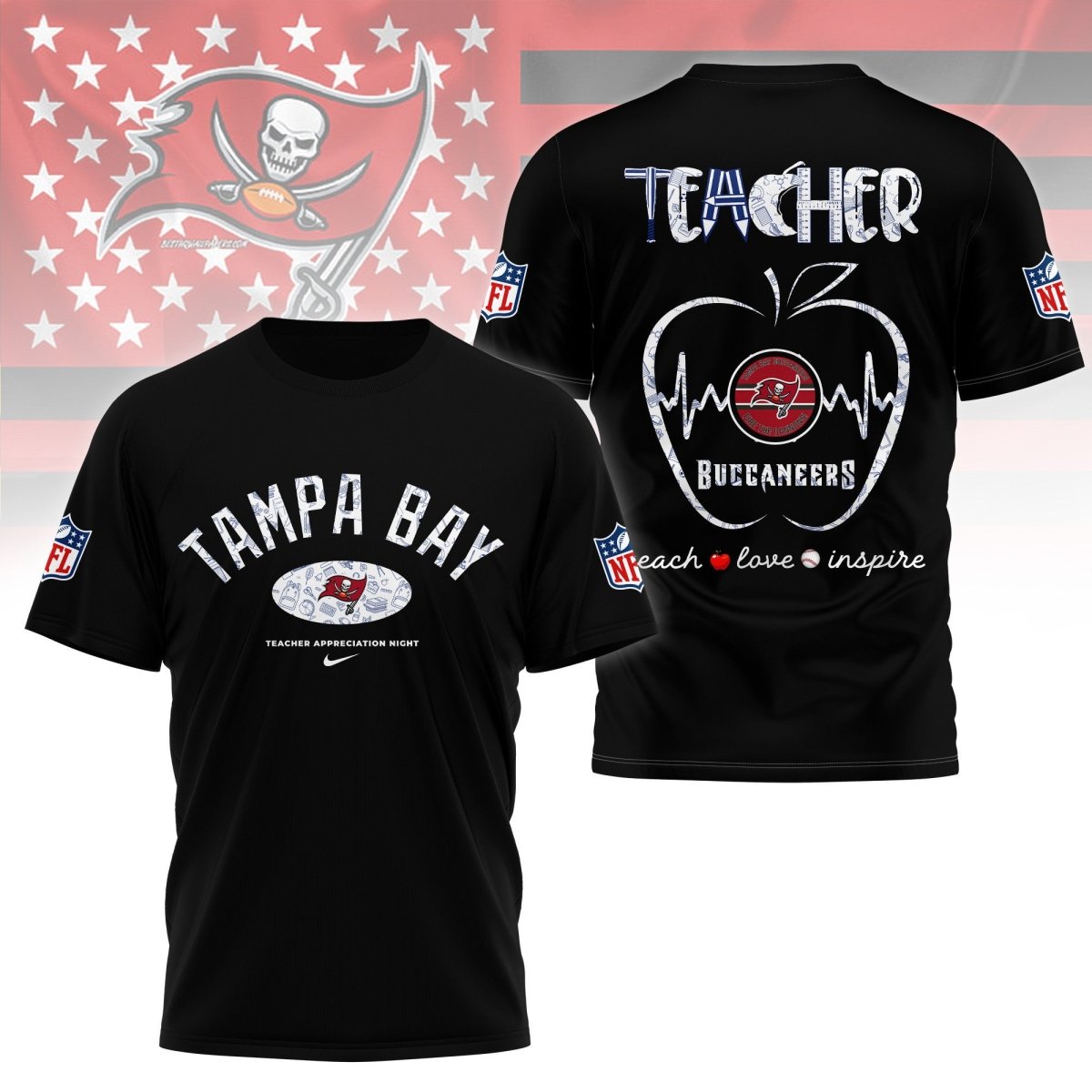 TBB PREMIUM 3D TEACHER APPRECIATION DAY SHIRT NY